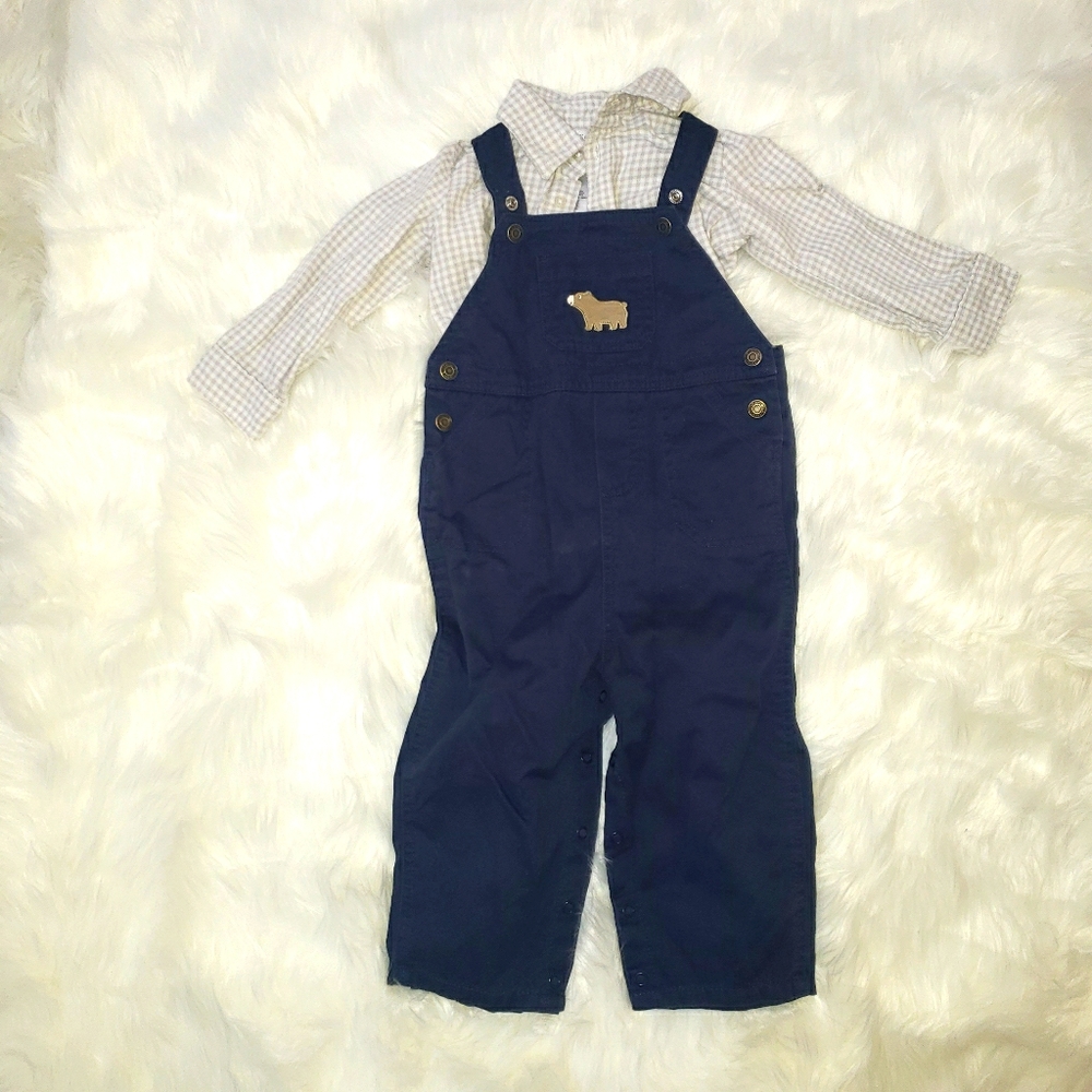 Boys Carter's overall set
